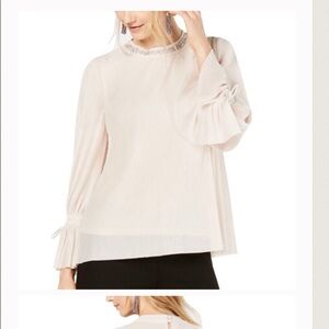 Alfani Blouse with Gorgeous Embellished Nneckline